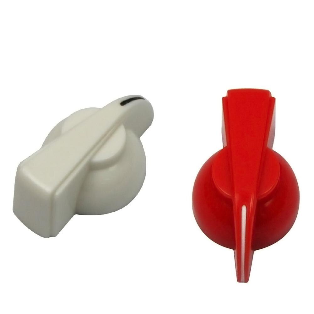 Nuovo 12 pz grandi manopole testa di pollo manopole amplificatore amplificatore per chitarra manopole pedale effetto accessori per chitarra, rosso/nero/bianco scegli: 6 bianca 6 rosso