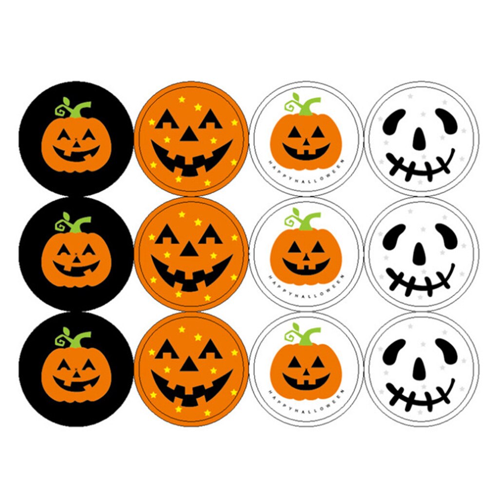 240Pcs Halloween Decoratie Label Afdichting Sticker Halloween Party Benodigdheden Verpakking Cadeau Papier Label Sticker Levert