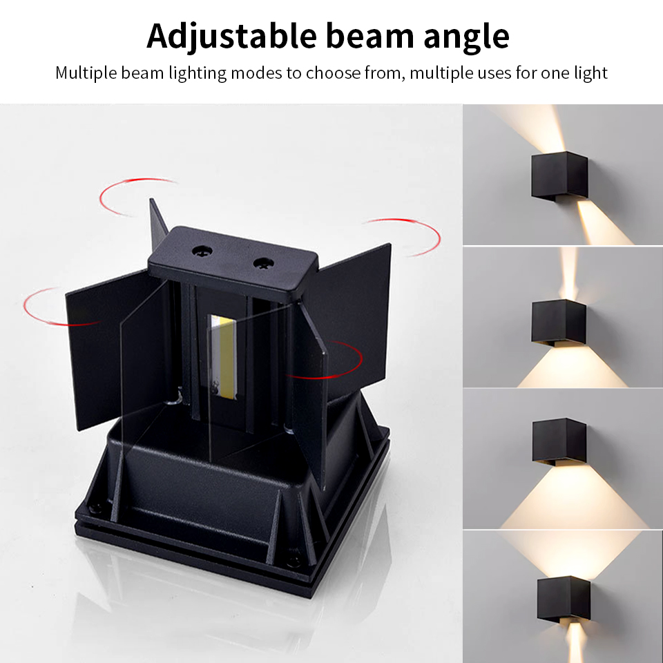 LED Moderne Wandlamp AC110V 220V 6W Koud Wit/Warm Wit Verstelbare Opbouw Kubus Led Tuin veranda Licht Binnen Buiten