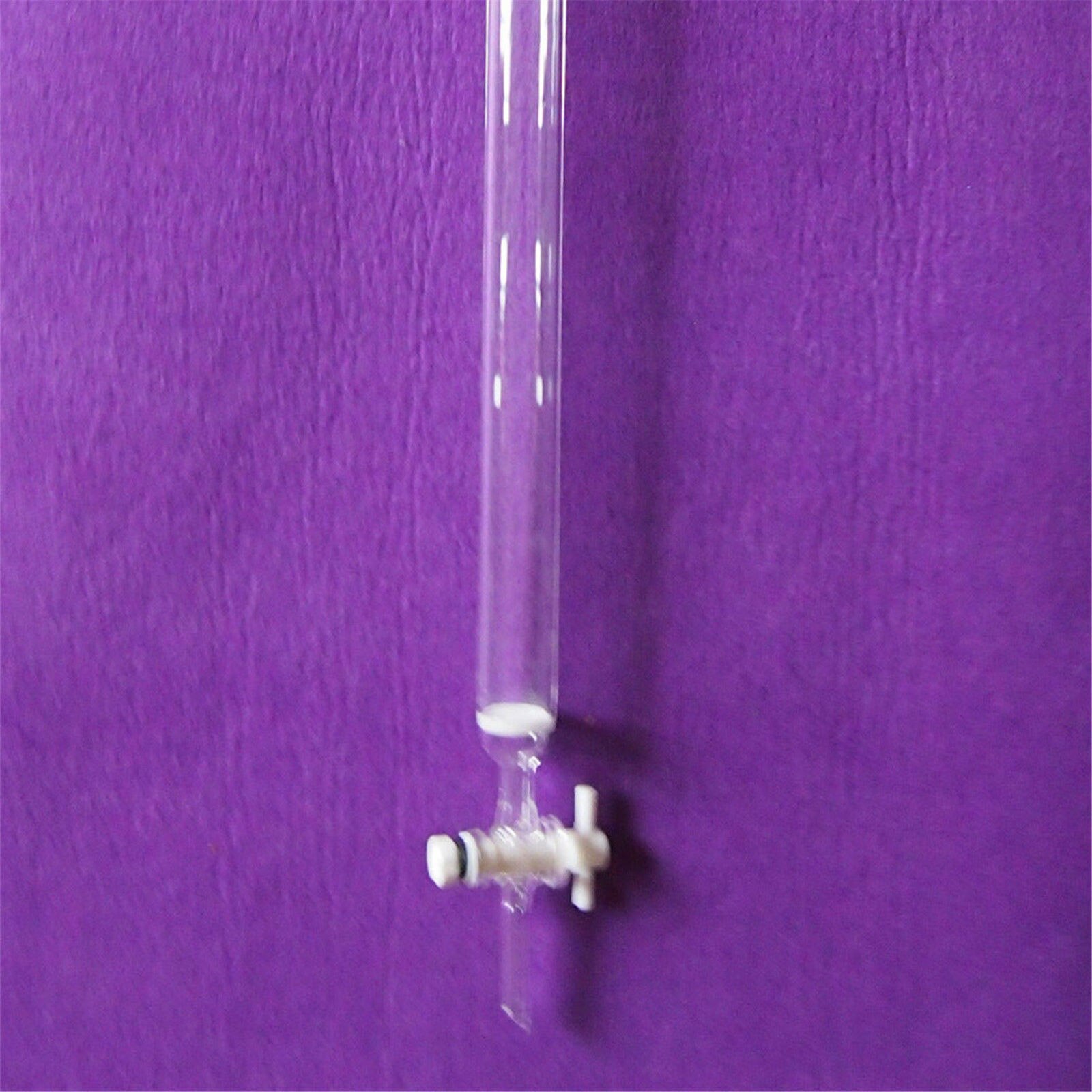 250ml,24/40,Glass Chromatography Column,35mm,Active Length 300mm,PTFE Stopcock
