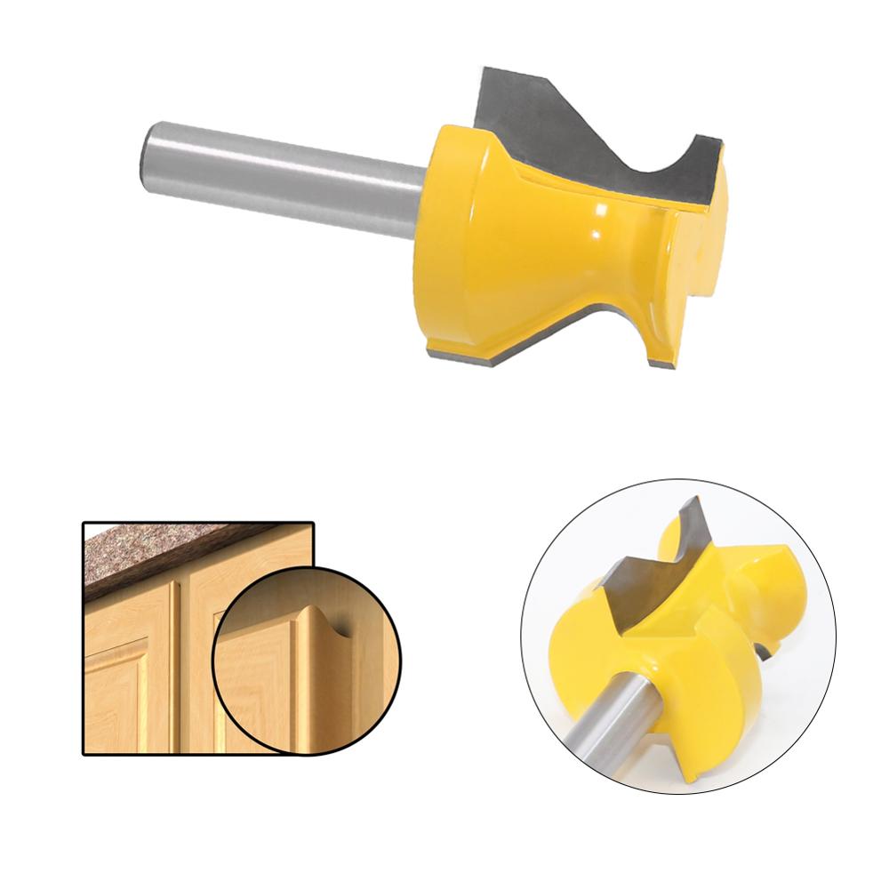 Empuñadura de dedo de labio de puerta de vástago de 8mm con radio de 3/16 pulgadas, Fresa de madera de recorte de brocas para cortador de madera, herramientas eléctricas, 1 ud.
