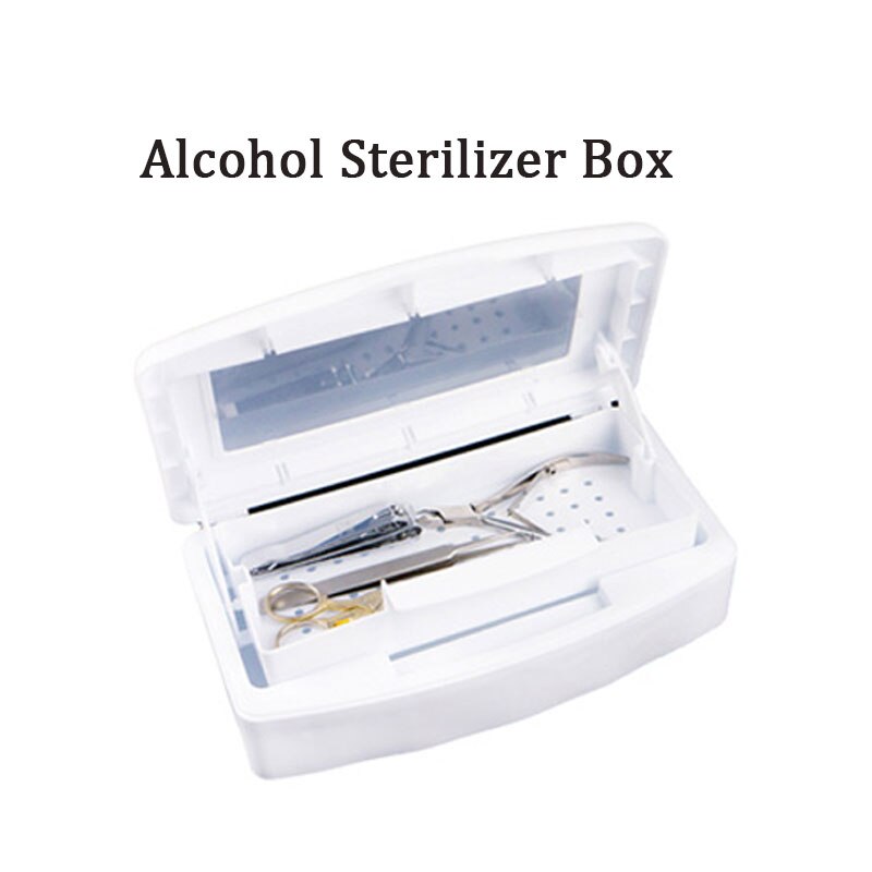 Steriliseringsbox för verktygsdesinfektion för pincett salong spik metallverktyg desinfektionsapparat sterilisator för manikyr alkoholsterilisering: Alkoholsterilisator