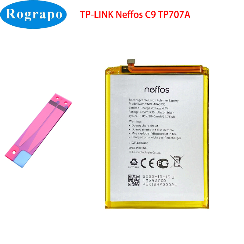 NBL-35B3000 NBL-40A2920 NBL-38A2500 NBL-38A2250 Phone Battery For TP-LINK Neffos X9 C7 Y7 C9 C9A C7S X20 Pro X1 Lite Max C5S: Neffos C9 TP707A