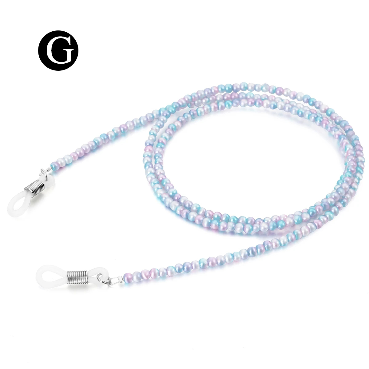 Chaînes de lunettes ornées de jolies perles colorées de supérieure pour femmes, sangles de support de lunettes, cordons de chaîne de lunettes: Rose