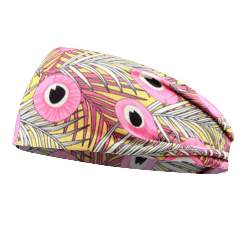 Sportliche lauf-stirnbänder, unisex, bedruckt, für damen, dehnbar, batik-haarband, elastisches, rutschfestes turban-kopftuch: 03