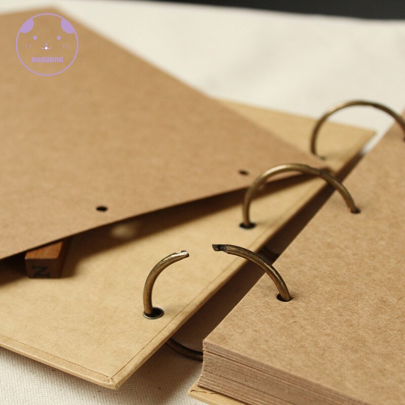 Angwing 28 Vellen Losbladige Fotoalbum Scrapbook Blank/Grote Albums Foto Cover Diy Bruiloft Foto Scrapbook Album case Binding