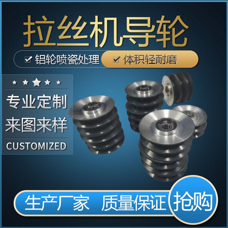 Roue de guidage en aluminium porcelaine pulvérisation 60*13 pièces standard porcelaine pulvérisation roue de guidage petite machine de tréfilage roue a