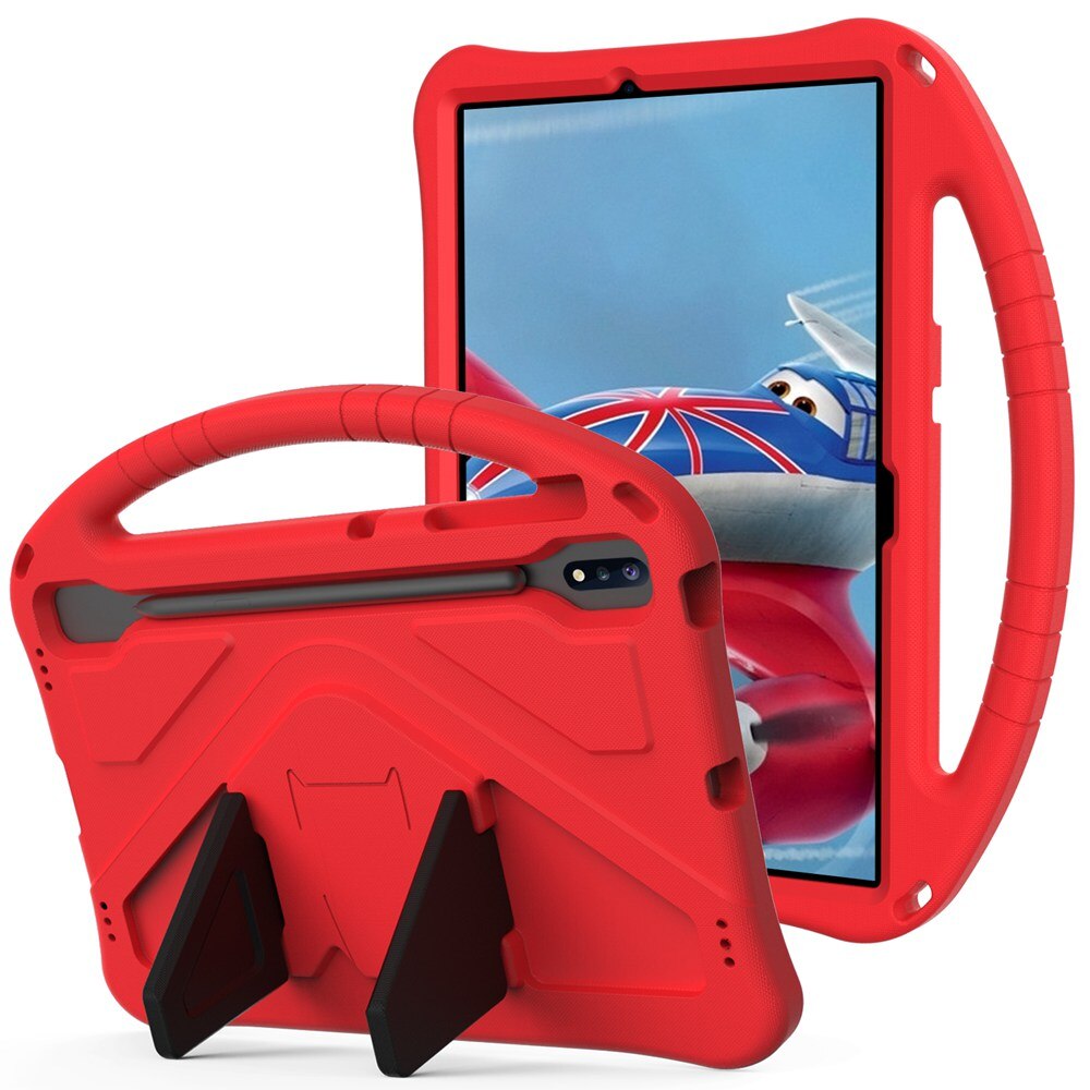 Cover for Samsung Galaxy Tab S7 Plus SM-T970 T975 T976B case 12.4" EVA Tablet Case for Tab S7 FE SM-T730 T733 T736B para coque: Red