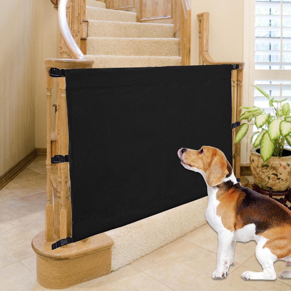 Pet Fence Dog Gate Ingenious Mesh Dog Fence For Indoor Outdoor Safe Pet Dog Gate Safety Enclosure Pet Stairway Doorway Supplies