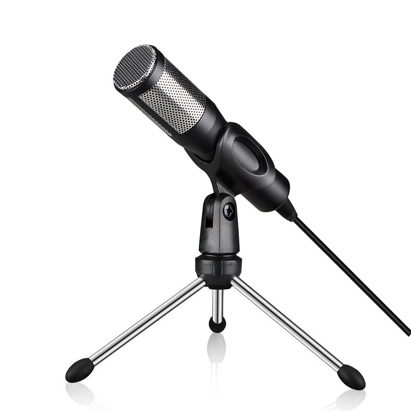Condenser Microphone Studio Recording USB Microphone Karaoke Mic with Stand for Computer Laptop PC
