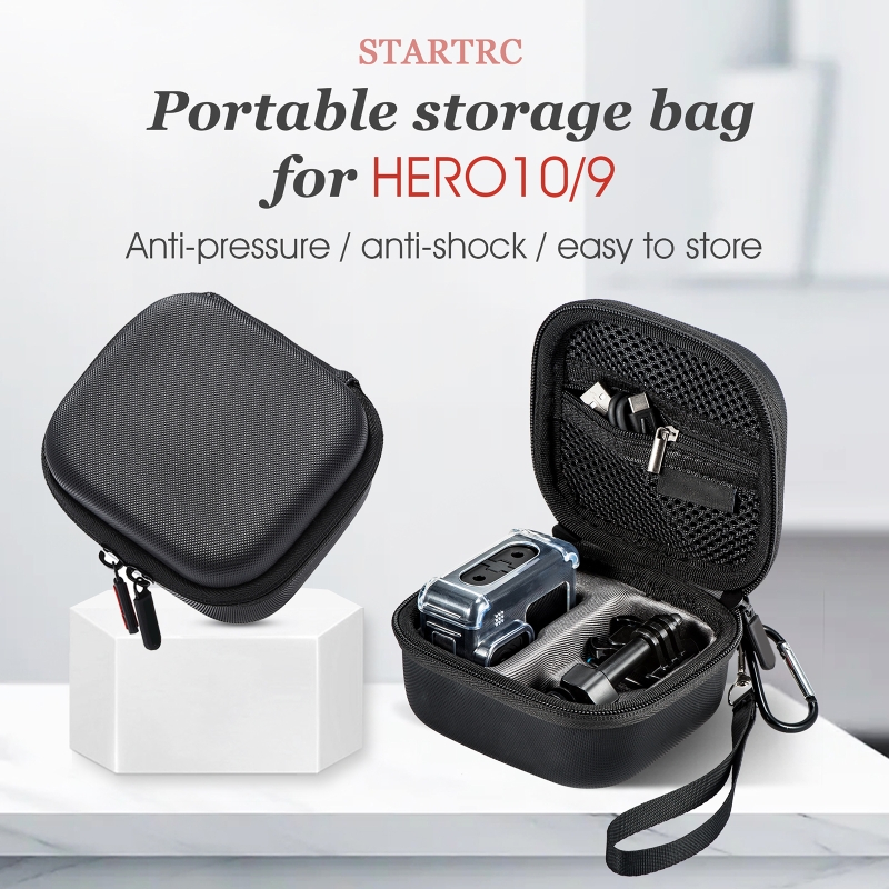 1 Pc Reizen Draagtas Pouch Compatibel Met Hero 10, Mini Harde Eva Shell Draagbare Opbergtas Accessoire Organizer