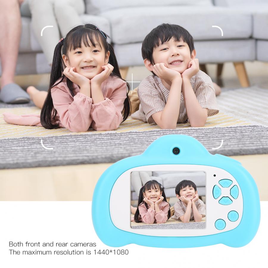 2 inch IPS HD Scherm 1080P Cartoon Kids Camera Kinderen Speelgoed Camera 'S met Voor en Achter Dubbele Camera 'S