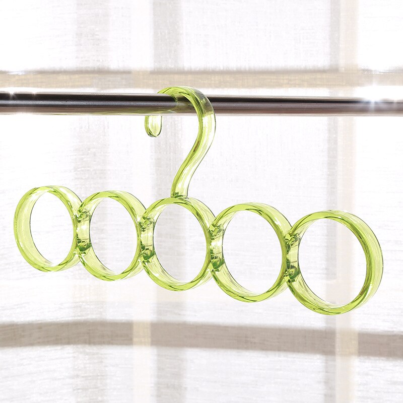 5 Ring Rack Hook Shawl Scarf Hanger Belt Tie Display Hanger for Scarves Ties Wraps Shawls Storage Hanger Organizer Holder