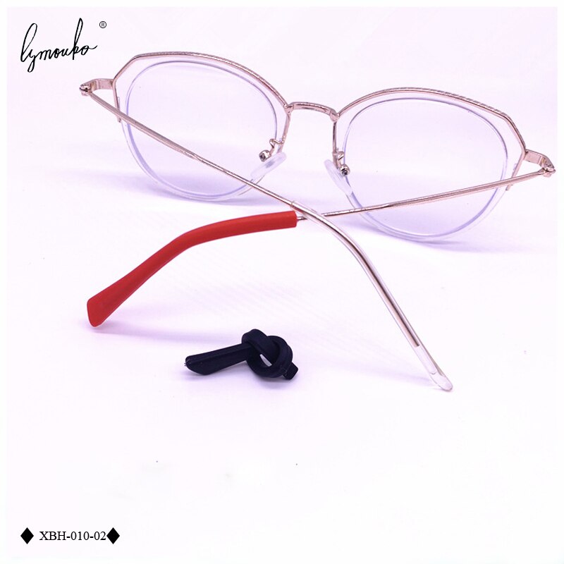 Lymouko-Conjunto de gafas de forma plana Multicolor, juego de cubierta para los pies, manga antideslizante, silicona suave, previene alergias, ganchos para las orejas