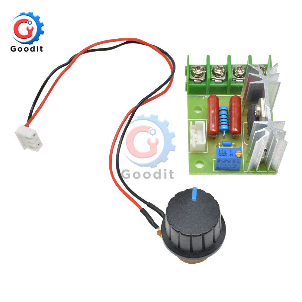 Ac 50v-220v 2000w scr spenningsregulatorer dimmer, motorhastighetsregulator regulator termostat, elektronisk juster stabilisatormodul