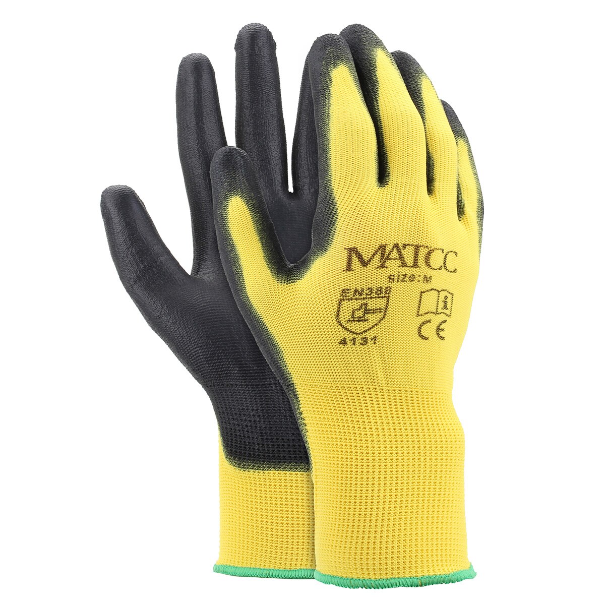 Safurance 12Pairs PU Nitril Beschichtet Sicherheit Arbeit Handschuhe Garten Bauherren Grip Größe M/L/XL Hand Schutz