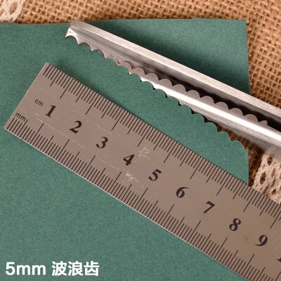 Dressmaking Pinking Shears Fabric Crafts Zig Zag Cut Lace Scissors: 5mm wave tooth