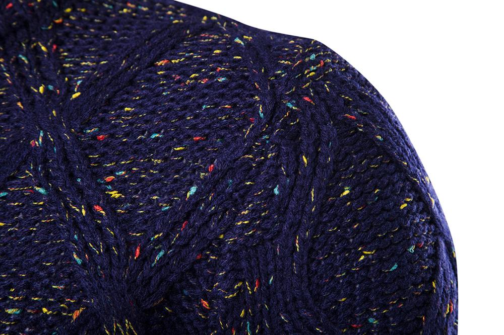 Mænd kausal rund hals trøje efterår vinter pullover strikkede trøjer