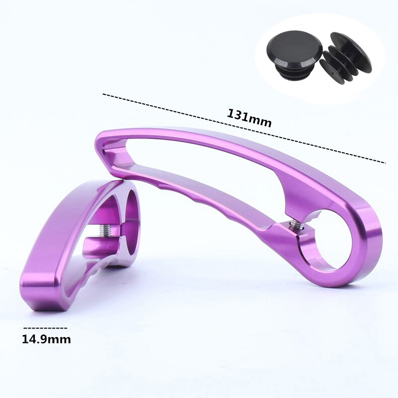 1 par de extremos de manillar de bicicleta, accesorios auxiliares pequeños para bicicleta de montaña y carretera: Morado