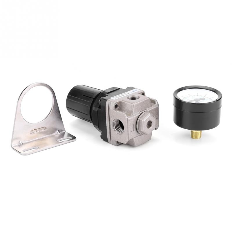 Pneumatisk regulator justerbar lufttrykk kompressor kontroll ventilmåler  g1/4 tilkobling god