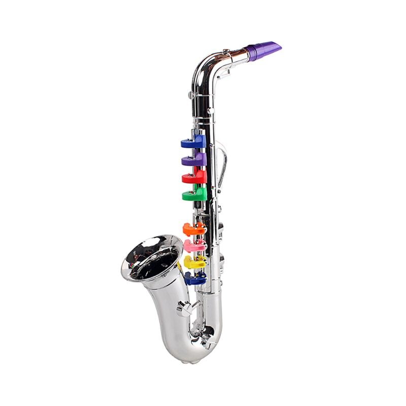 Simulation 8 Tones Saxophone Trumpet Children Musical Instrument Toy Party Props G92F