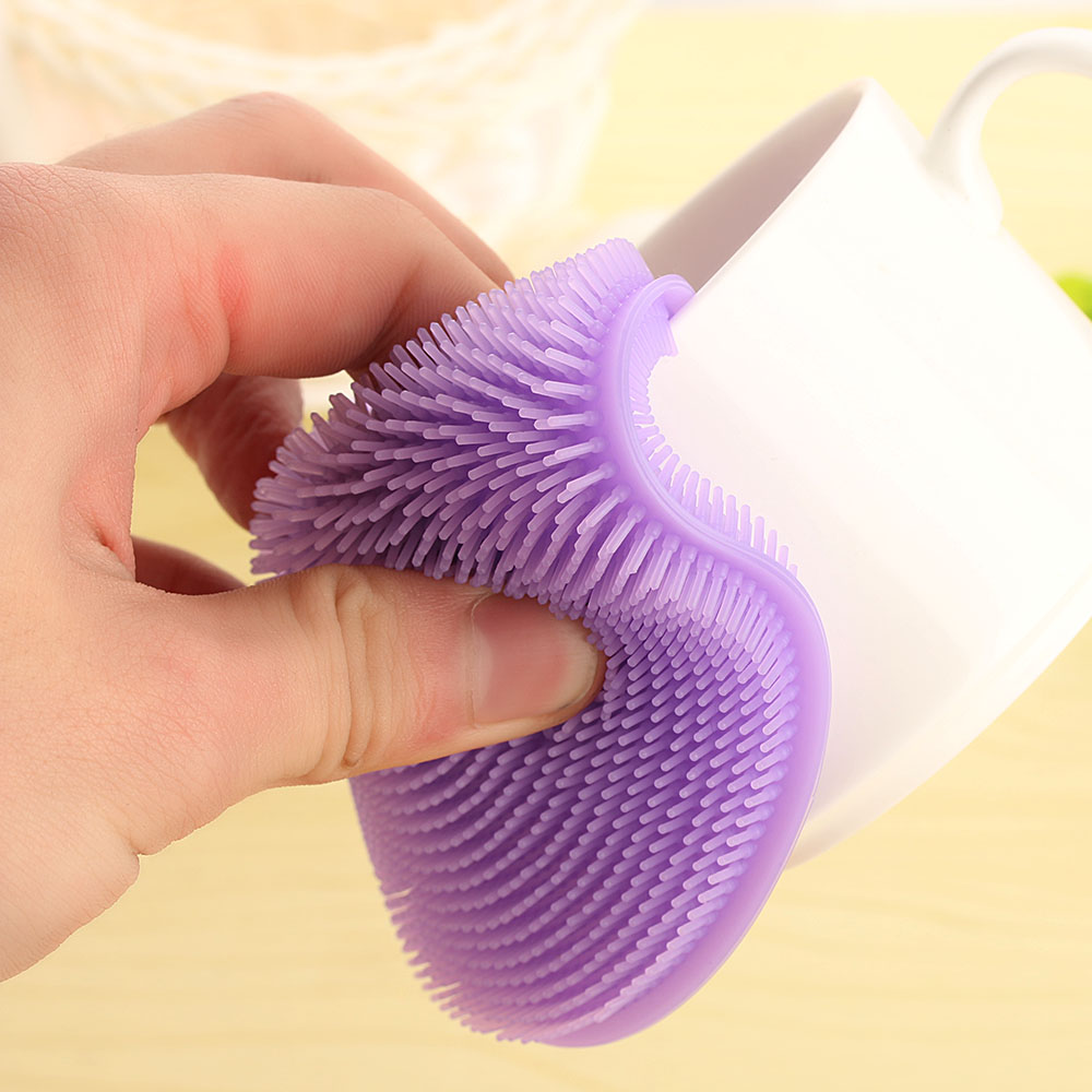 Éponge de nettoyage de vaisselle Silicone | Éponge colorée pour laver la vaisselle, gomme à mélamine éponge magique de bricolage, éponge de nettoyage pour vaisselle de cuisine, articles de salle de bains D 1 pièce