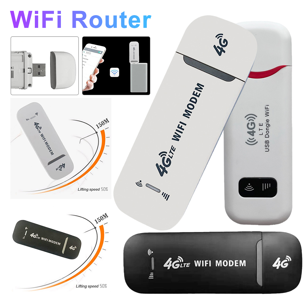 4G LTE WiFi Router Portable Wireless USB Dongle 150Mbps SIM Card Hotspot USB Modem Pocket Mobile Broadband For Home Office PC