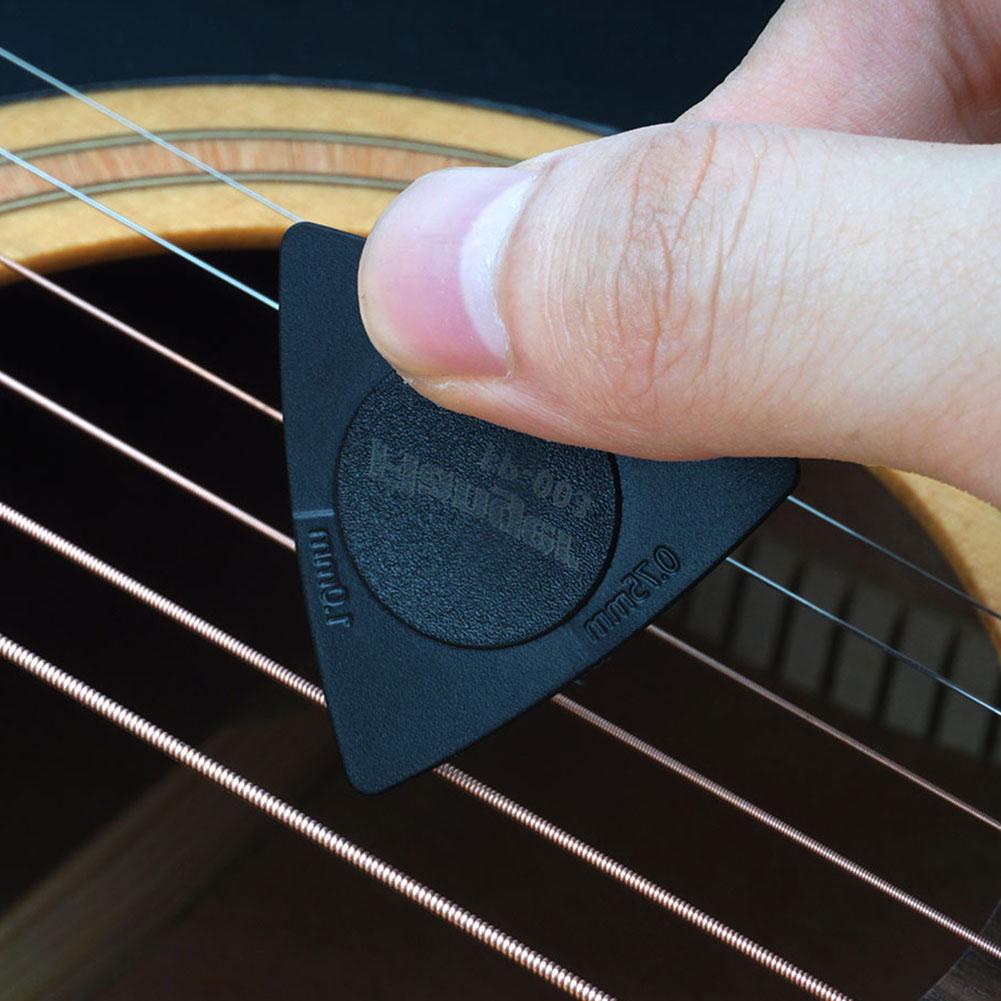 Guitar plukker flanger 3 tykkelse trekant guitar plukker antislip stil vælger til guitar træning praksis praksis instrumenter