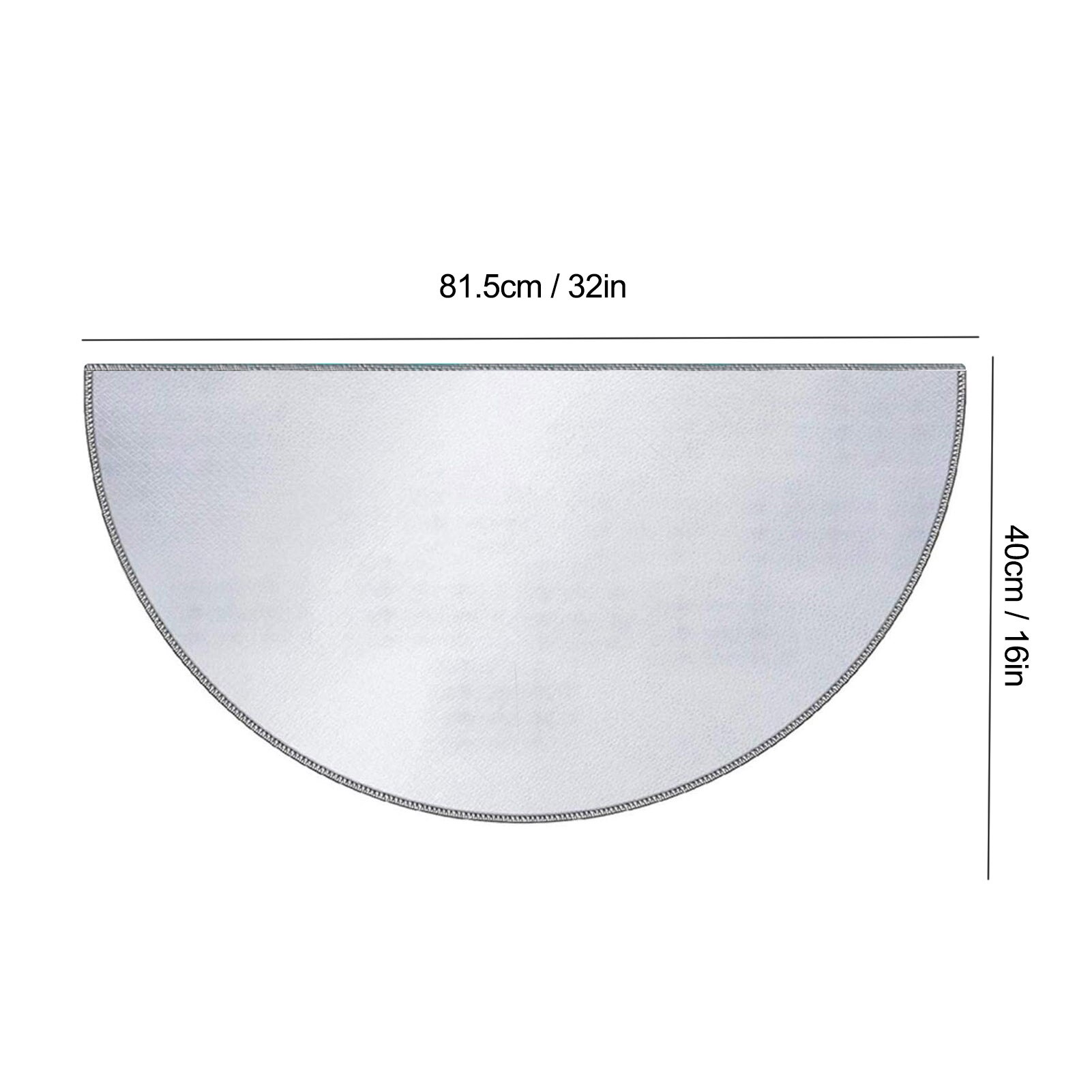 Fire Retardant Mat Fiberglass Half Round Hearth Fireplace Blanket Carpet Protection Mat In Fireplace Area