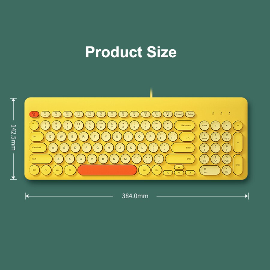 EAOR USB Wired Keyboard and Mouse Combos for Laptop Desktop Portable Gaming Keyboard Mouse Set Mute Computer Keyboard