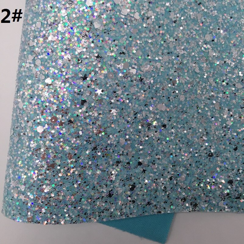 1pc 21 x 29cm dikke glitterleer met sterren en hartjes voor het maken van strikken accessoires leosyntheticodiy  t113: 2