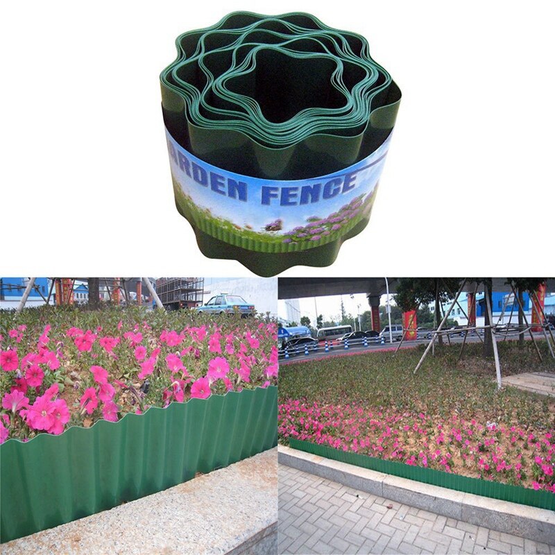 Garden Decorative Lawn Edging Fence Flower Protect Easy Installation Path Courtyard Flexible Grass Wall Ripple Shape