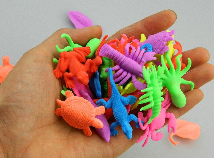 10 Stks/partij Oceaan Dier Groeiende Speelgoed Mariene Biologie Plastic Speelgoed Zee Dieren Speelgoed Inweken Uitbreiding
