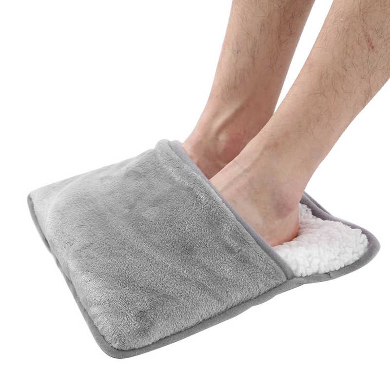 Electric Heating Foot Warmer Pad USB Foot Heating Pad Winter Feet Warmer Home Office Foot Massage Cushion