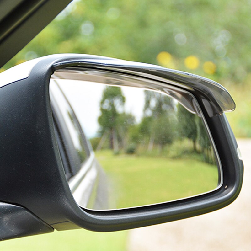 Yolu 2 stk universel fleksibel pvc biltilbehør bakspejl regnskærm regntæt knive bil spejl øjenbryn regndæksel