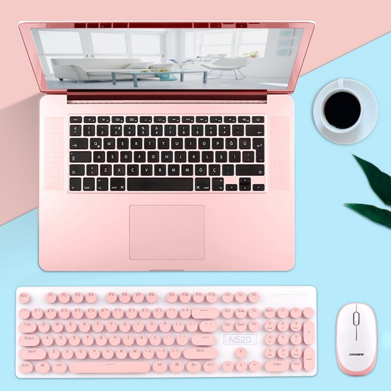 Wireless Keyboard and Mouse Set Silent Desktop Computer Laptop Keypad Business Office Home Mute Mice Keyboard