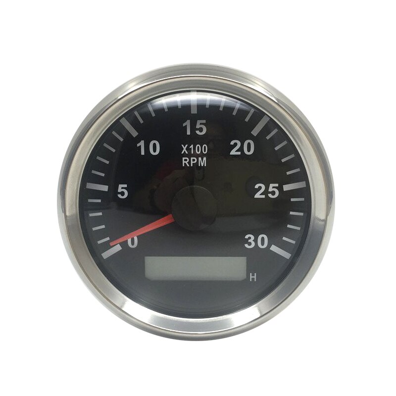 M16 m18 varvräknare 85mm vattentät varvräknare med timmätare 3000 rpm varvräknare mätare 9v 32v passande universell bilbåt