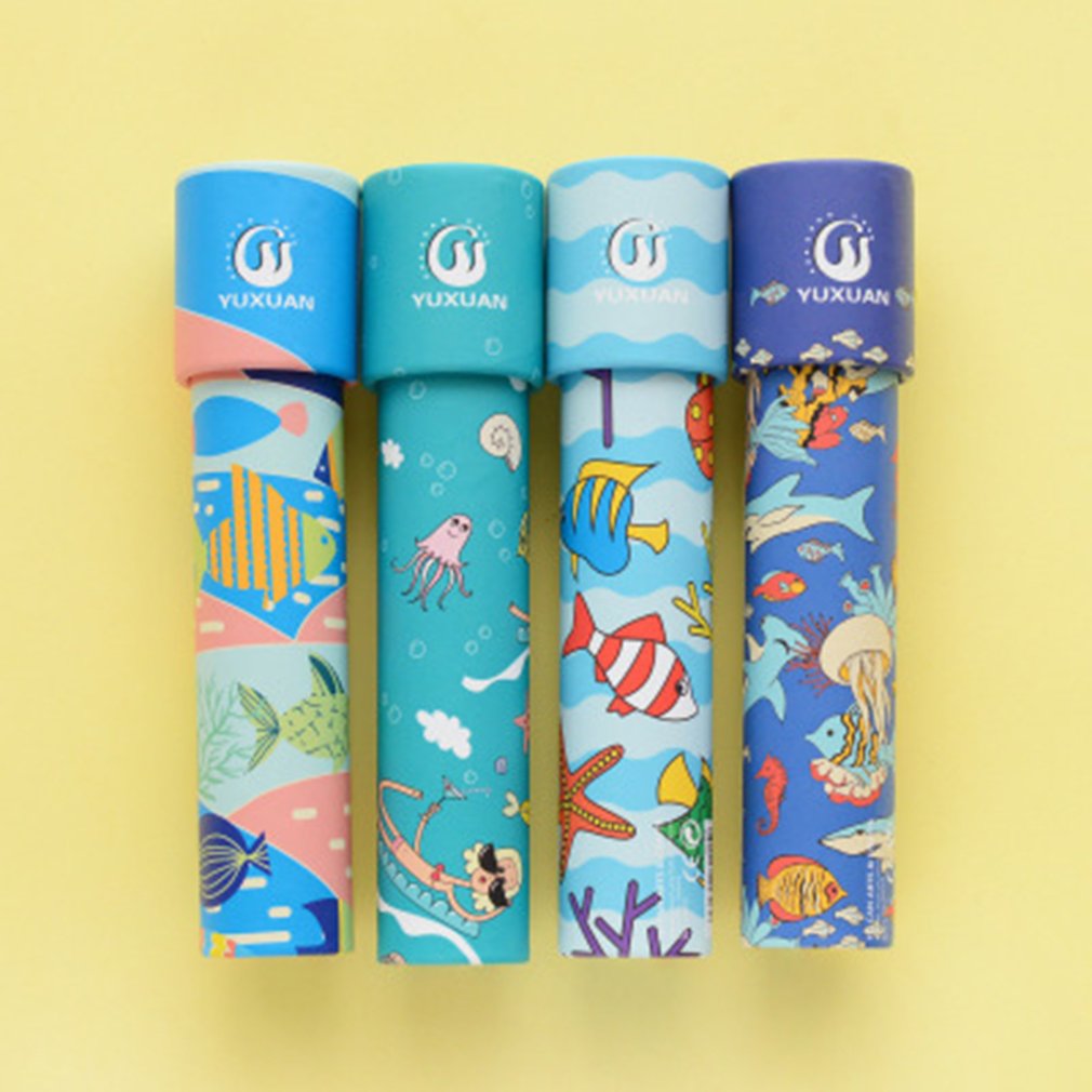 Rotation Kaleidoskop Tragbare Größe Magie Wechselvolle Einstellbar Phantasie Farbige Welt Spielzeug Für Kinder Autismus Kind Puzzle Spielzeug: Default Title