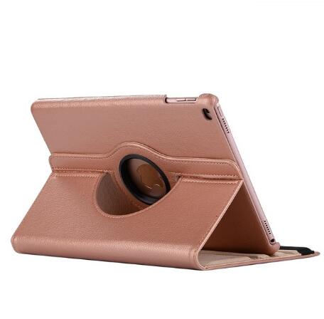 Voor Ipad 10.2 Case 7th 8th Generatie Funda 360 Graden Draaien Leather Smart Coque Voor Ipad 10.2 "A2270/a2428/A2428/A2429: Rose gold