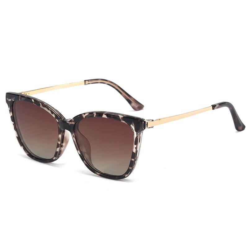 Gafas de sol polarizadas para mujer, montura con Clip magnético, graduadas para miopía, nuevas: c11