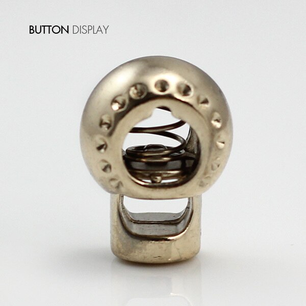 10pcs Pack Cord Lock Toggle Stopper lock Bean Silver /Gun/Gold Tone Toggle Clip NK149