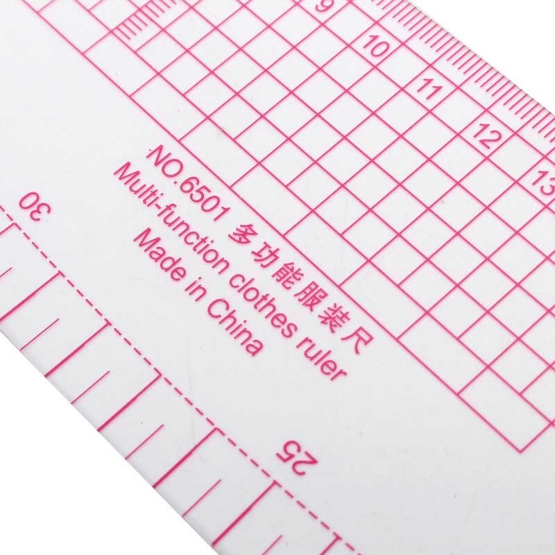 1PC Multifunctional Sewing Ruler Tools Measure Tailor Grading Plastic Comma Shaped Curve Ruler Styling French Curve Ruler