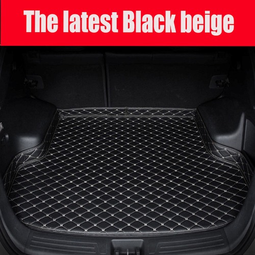 car Trunk mats for Mercedes Benz M ML GLE class W164 W166 250 300 320 350 400 450 500 550 rugs car styling carpet: Black Beige