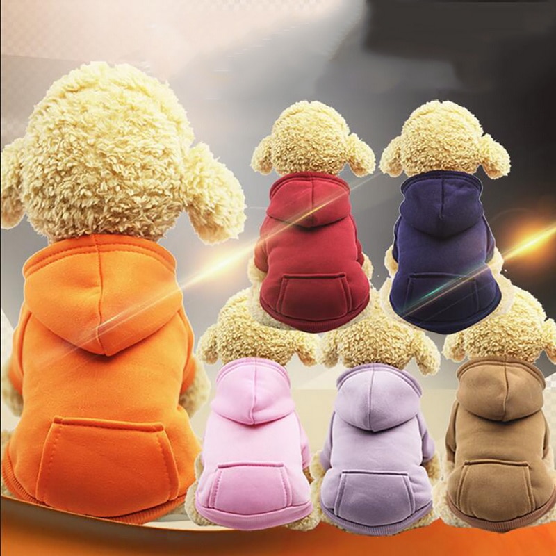 PAPASGIX ropa de invierno para mascotas de algodón cálido sudaderas con capucha para perros Sudadera con capucha para mascotas chaqueta para perros pequeños