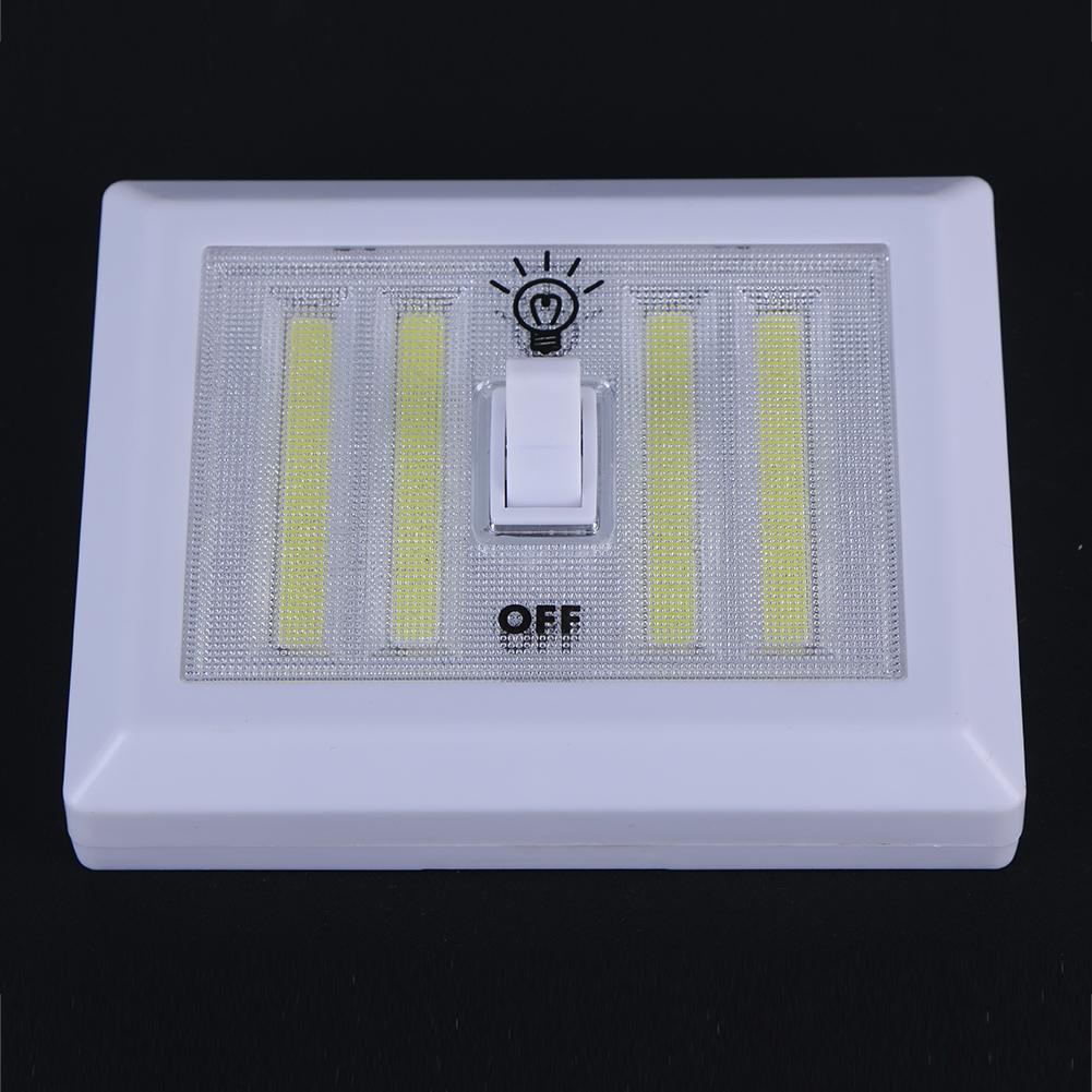 8W Wall Switch Night Light Corridor LED Lamp Outdoor Emergency Lights Battery Operated