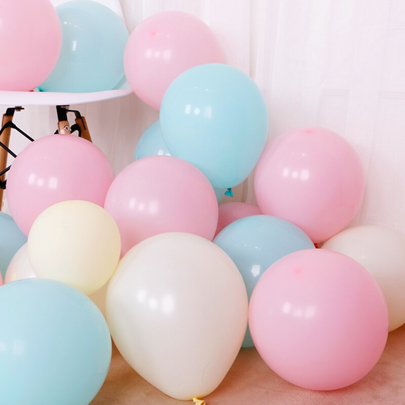 50 /100pcs 10inch Multicolor Pastel Candy Balloons Wedding Baloons Round Macaron Balloon Arch Decoration BirthdayParty Balloons