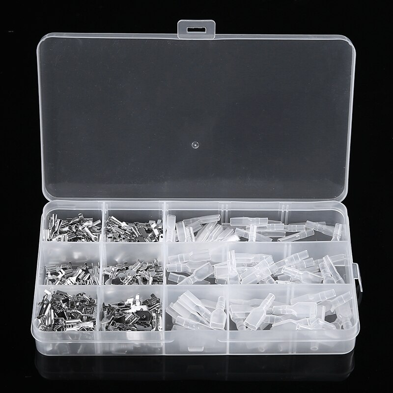 270pcs Wire Crimp Connectors Terminal Electrical Wire Crimp Connectors Male Female Spade Assortment Kit