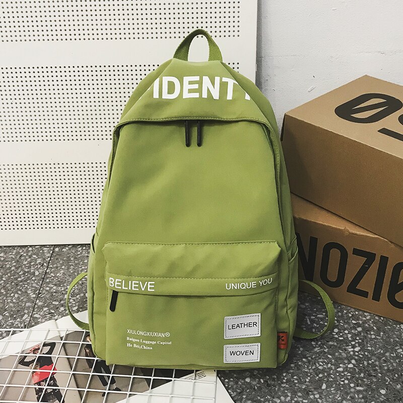 Heren rugzak schoolrugzak student schooltassen dames casual stijl tas grote capaciteit rugzakken schooltas rugzak heren: Groente