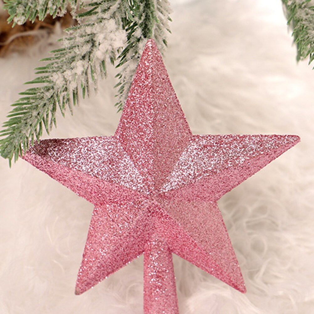 1Pcs Star Sparkle Unieke Charmant Glitter Ornament Home Decor Ster Boom Topper Voor Kerst Banket Xmas Tree Topper Decor a50