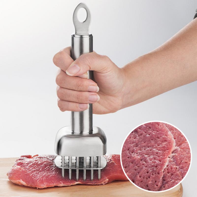 1PC Profession Meat Pork Chop Meat Tenderizer Needle With Stainless Steel Kitchen Tools Cooking Accessories